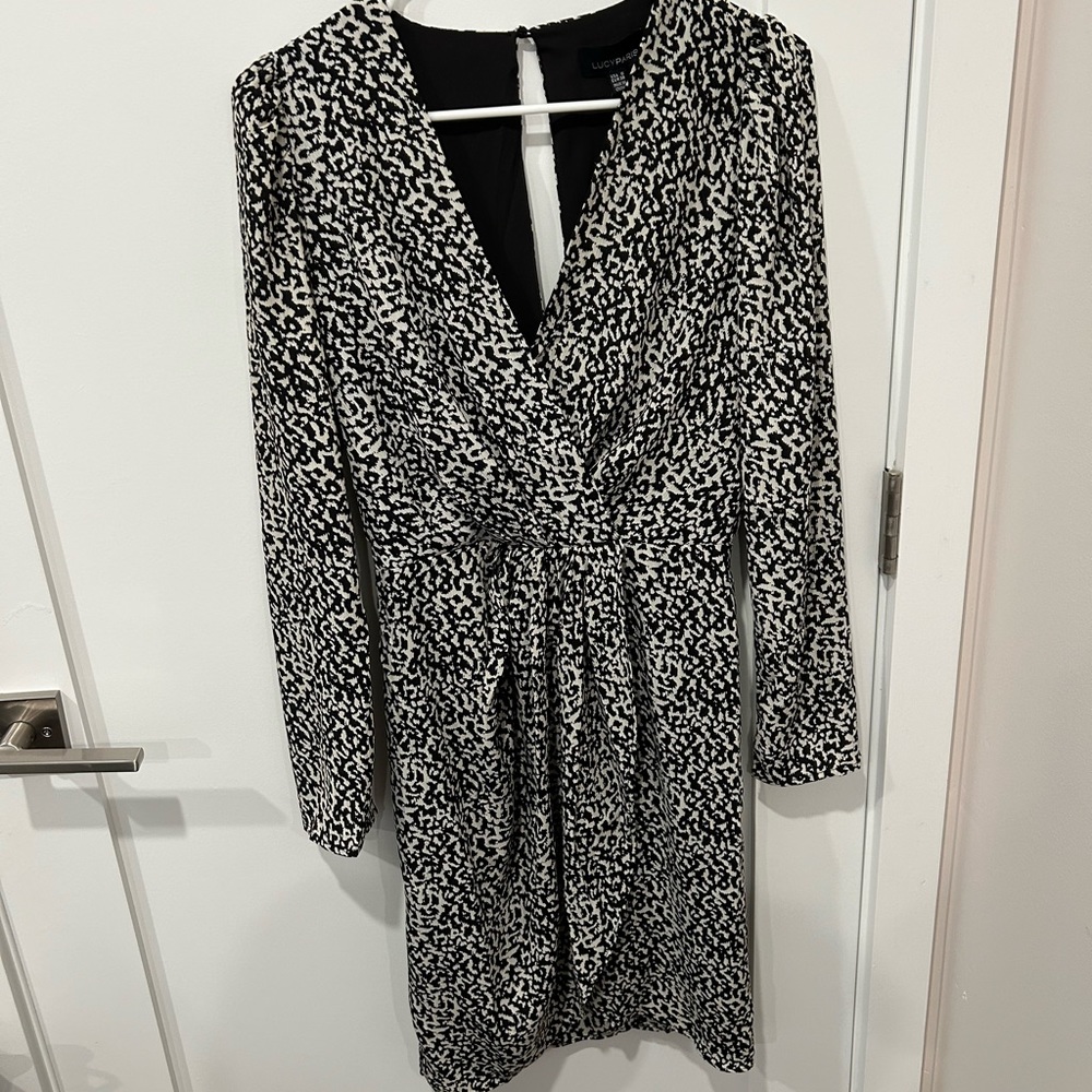 Lucy Paris Dress - Blkwh, Size Small